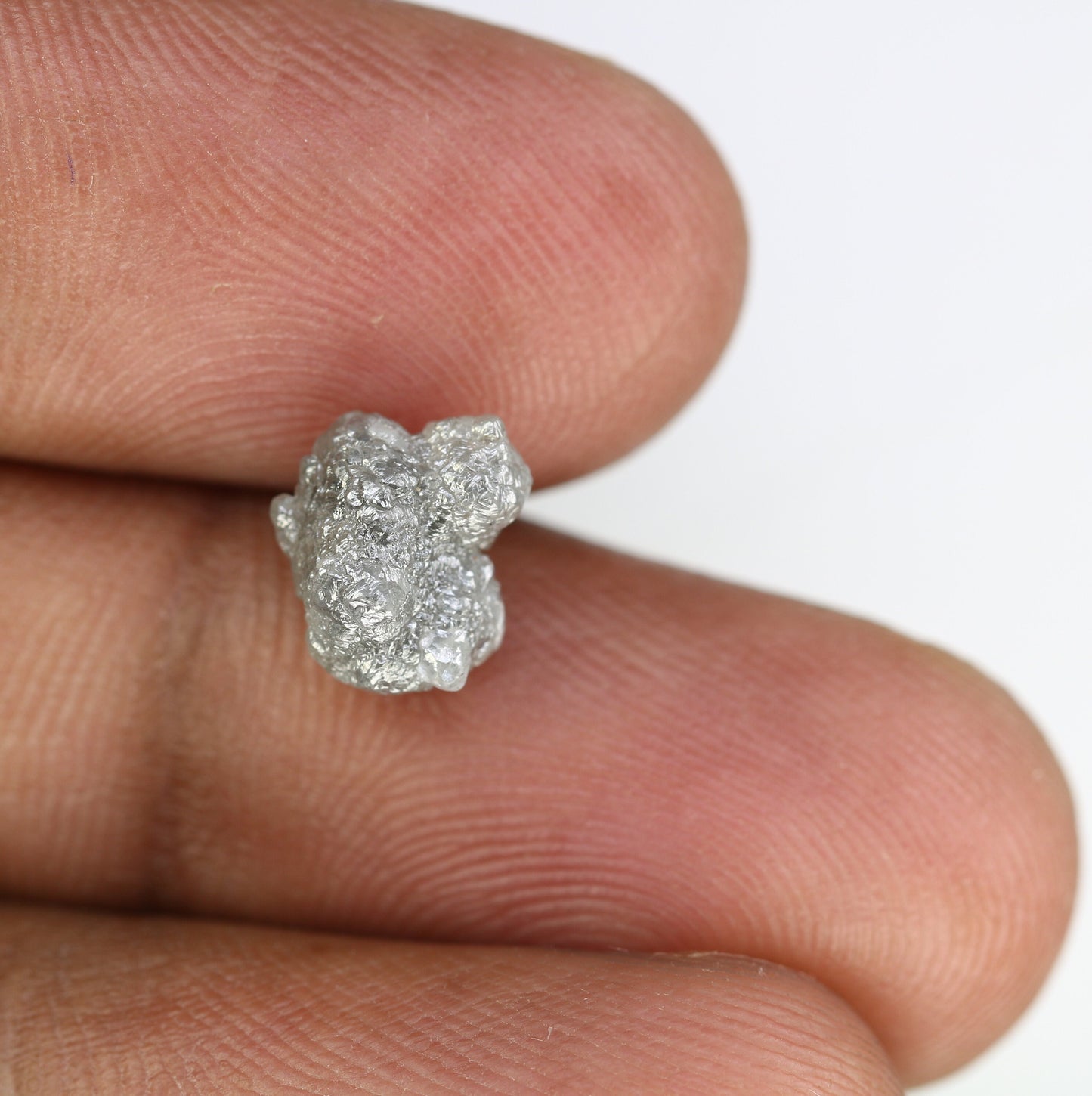 3 CT salt and pepper raw rough uncut African diamond for her conflict-free ring rough diamond ring gift for girlfriend