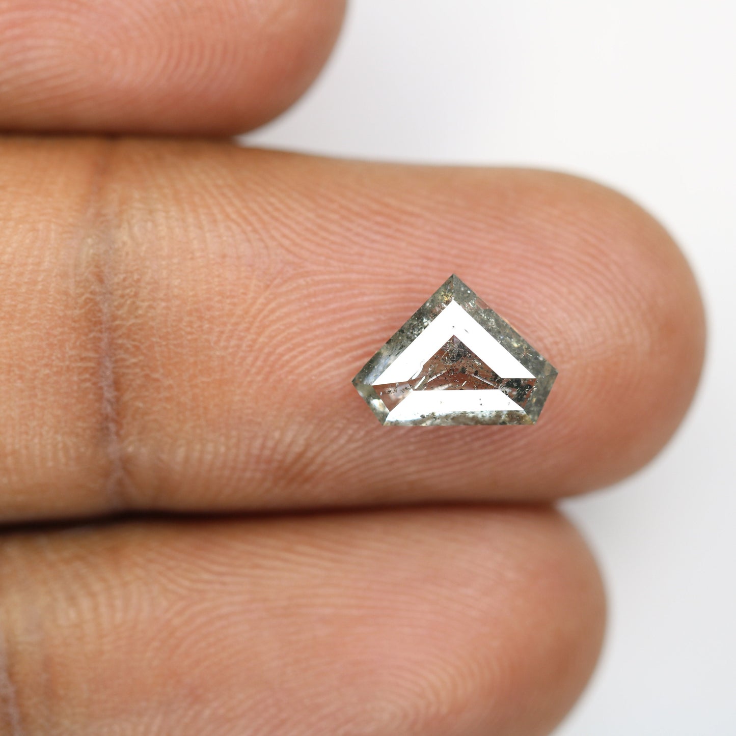 1.56 CT Natural Diamond Shape Salt and Pepper Diamond For Engagement Ring | Wedding Jewelry | Gift For Wife | Gift For Him | Birthday Gift
