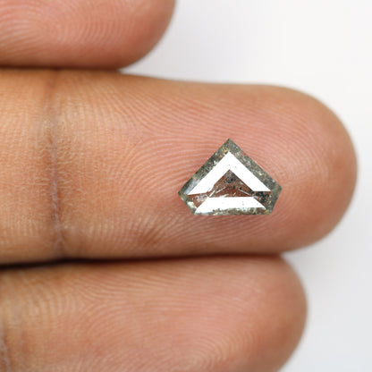 1.56 CT Natural Diamond Shape Salt and Pepper Diamond For Engagement Ring | Wedding Jewelry | Gift For Wife | Gift For Him | Birthday Gift