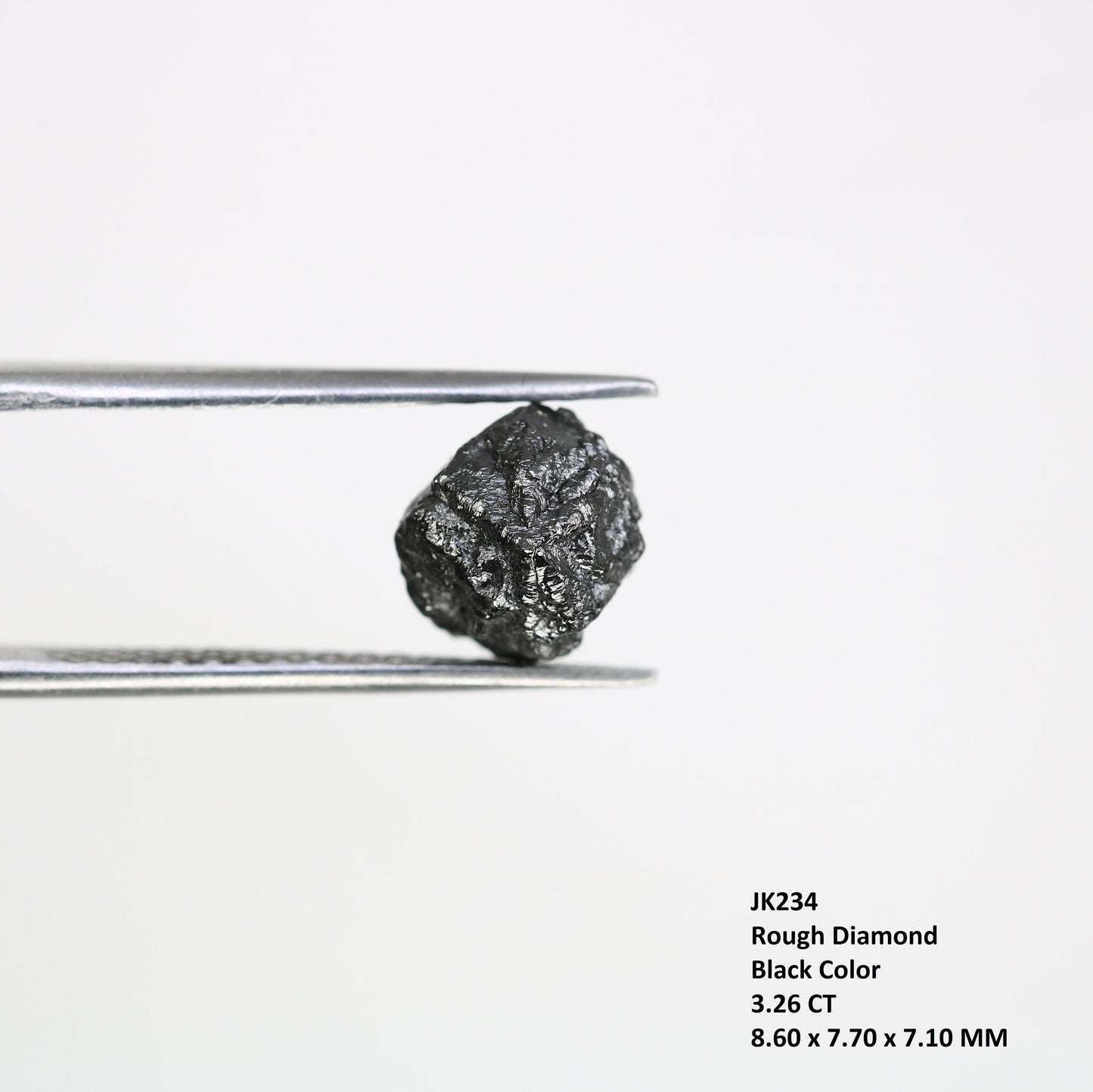 3.26 CT salt and pepper raw rough uncut African diamond for her conflict-free ring rough diamond ring gift for girlfriend