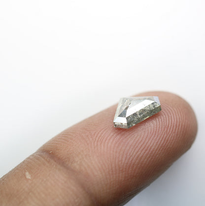 1.56 CT Natural Diamond Shape Salt and Pepper Diamond For Engagement Ring | Wedding Jewelry | Gift For Wife | Gift For Him | Birthday Gift