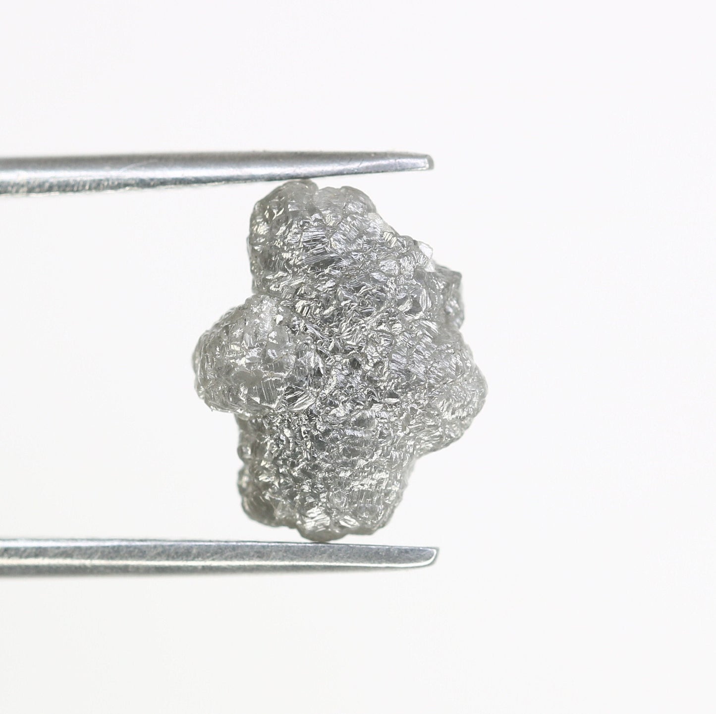 3.13 CT salt and pepper raw rough uncut African diamond for her conflict-free rough diamond ring gift for girlfriend