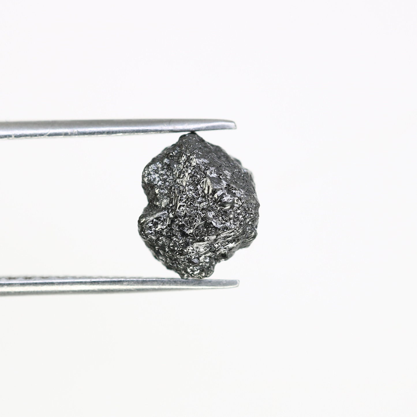 3.7 CT salt and pepper raw rough uncut African diamond for her conflict-free rough diamond ring gift for girlfriend