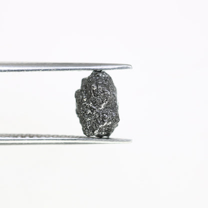 3.7 CT salt and pepper raw rough uncut African diamond for her conflict-free rough diamond ring gift for girlfriend