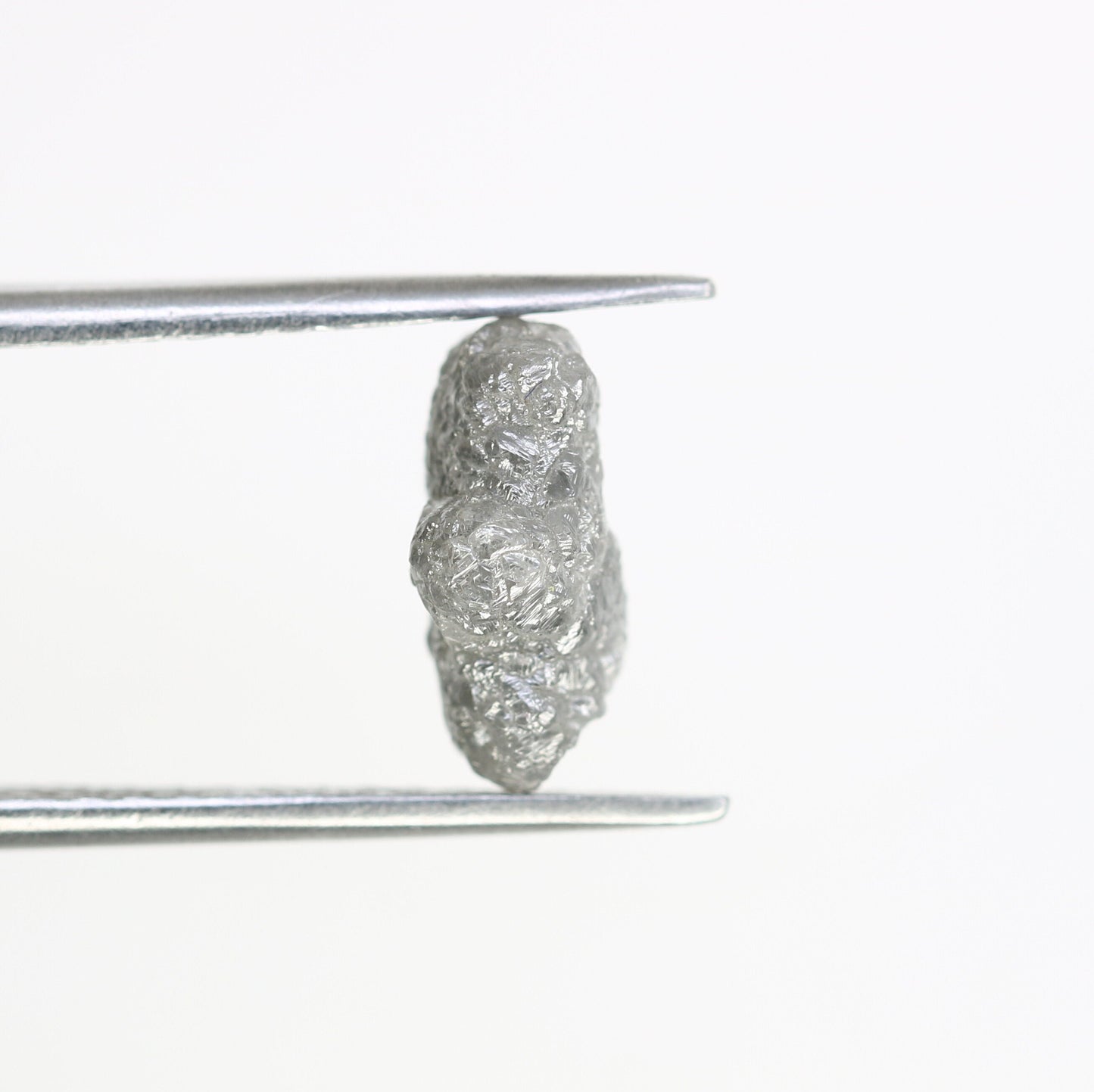 3.13 CT salt and pepper raw rough uncut African diamond for her conflict-free rough diamond ring gift for girlfriend