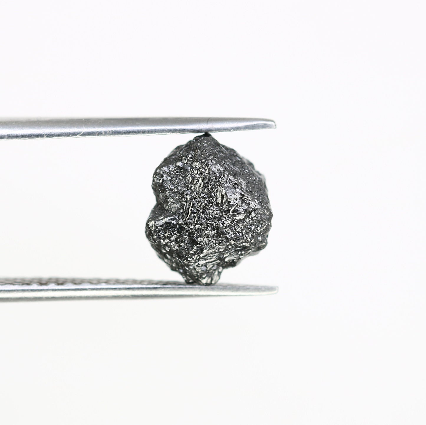 3.7 CT salt and pepper raw rough uncut African diamond for her conflict-free rough diamond ring gift for girlfriend
