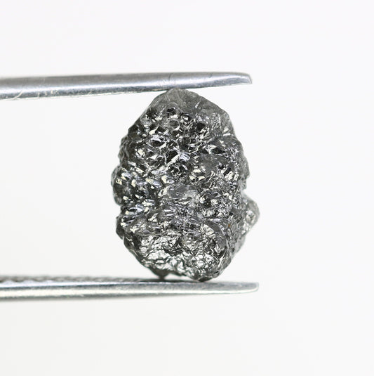 3.62 CT salt and pepper raw rough uncut African diamond for her conflict-free rough diamond ring gift for girlfriend