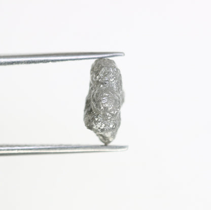 3.13 CT salt and pepper raw rough uncut African diamond for her conflict-free rough diamond ring gift for girlfriend