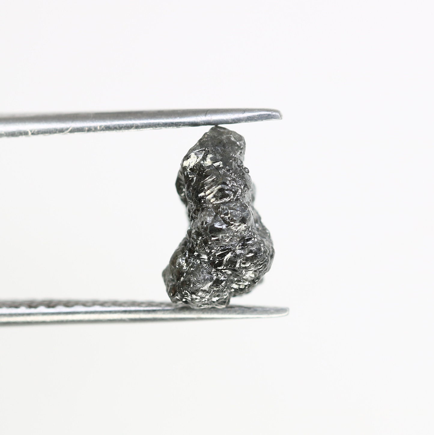 3.62 CT salt and pepper raw rough uncut African diamond for her conflict-free rough diamond ring gift for girlfriend