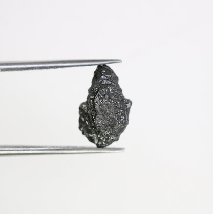 3.98 CT salt and pepper raw rough uncut African diamond for her conflict-free rough diamond ring gift for girlfriend