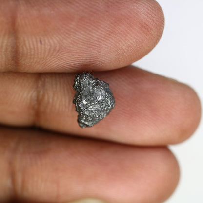 3.98 CT salt and pepper raw rough uncut African diamond for her conflict-free rough diamond ring gift for girlfriend