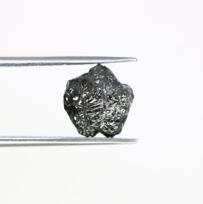 3.86 CT salt and pepper raw rough uncut African diamond for her conflict-free rough diamond ring gift for girlfriend