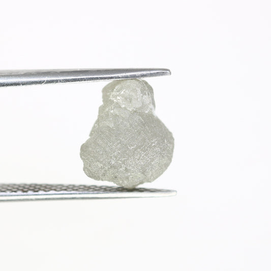 5.66 CT grey raw rough diamond natural uncut diamond loose diamonds for her antique wedding ring gifts for mom salt and pepper