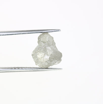 5.66 CT grey raw rough diamond natural uncut diamond loose diamonds for her antique wedding ring gifts for mom salt and pepper