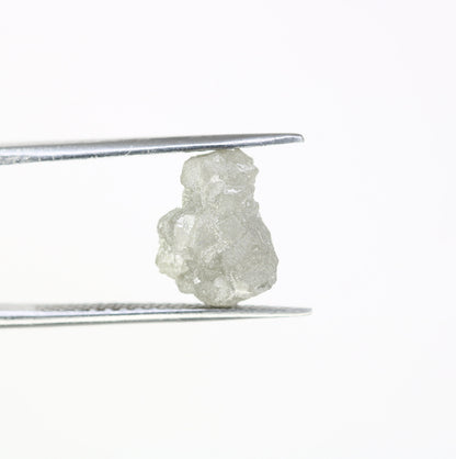 5.66 CT grey raw rough diamond natural uncut diamond loose diamonds for her antique wedding ring gifts for mom salt and pepper