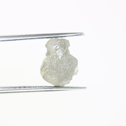 5.66 CT grey raw rough diamond natural uncut diamond loose diamonds for her antique wedding ring gifts for mom salt and pepper