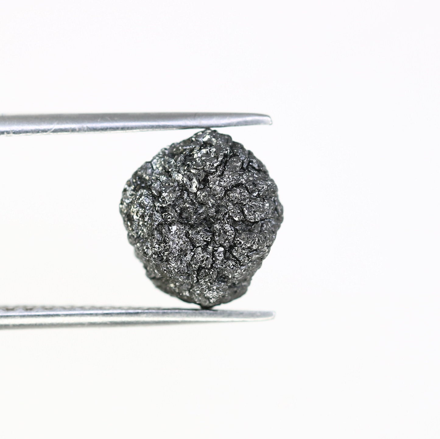 4.25 CT salt and pepper raw rough uncut African diamond for her conflict-free rough diamond ring gift for girlfriend
