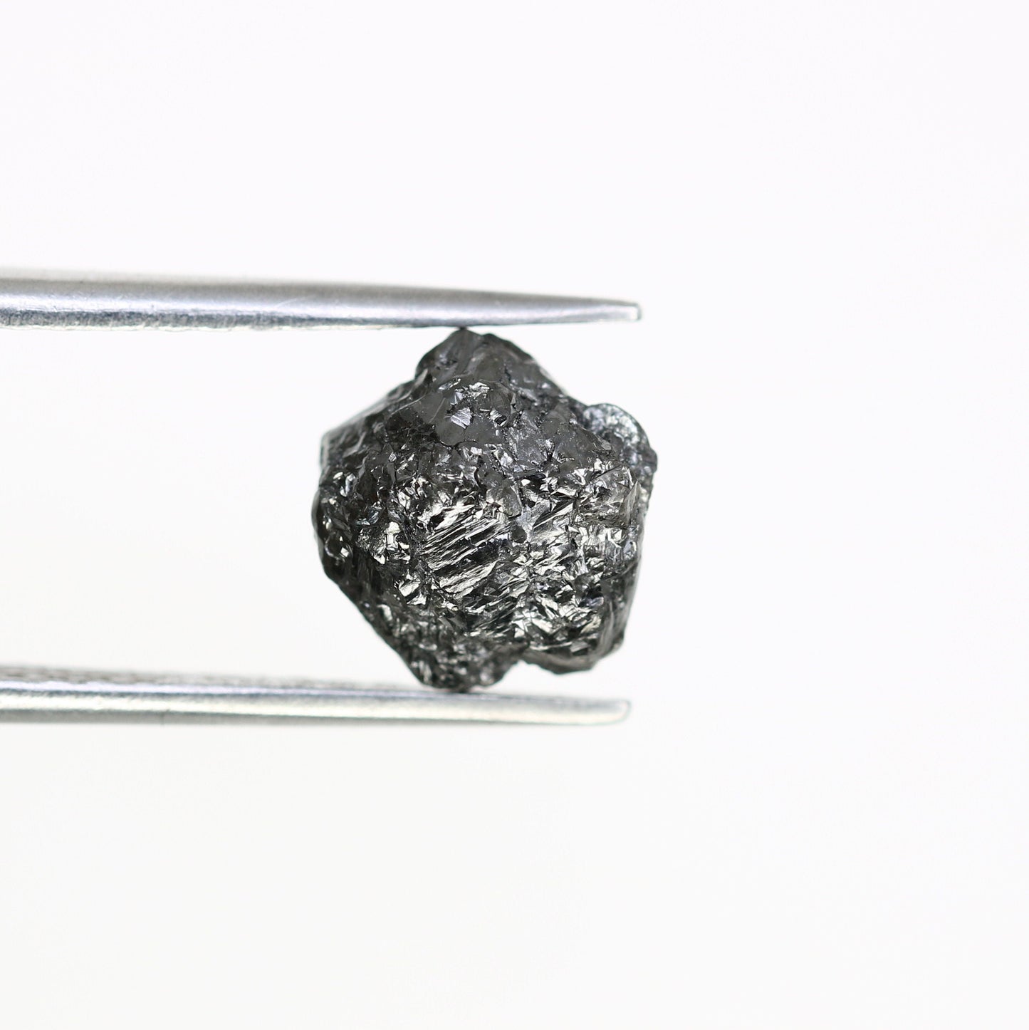 3.86 CT salt and pepper raw rough uncut African diamond for her conflict-free rough diamond ring gift for girlfriend
