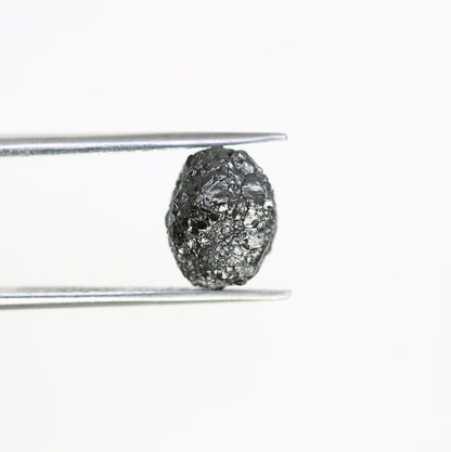 4.97 CT salt and pepper raw rough uncut African diamond for her conflict-free rough diamond ring gift for girlfriend