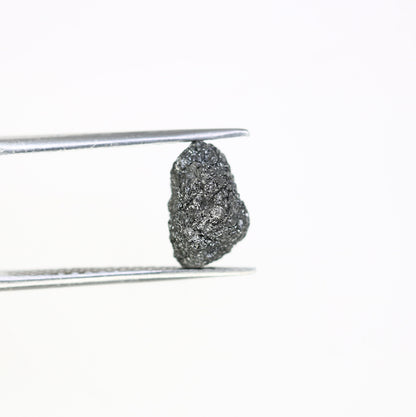 4.25 CT salt and pepper raw rough uncut African diamond for her conflict-free rough diamond ring gift for girlfriend