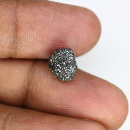 4.97 CT salt and pepper raw rough uncut African diamond for her conflict-free rough diamond ring gift for girlfriend