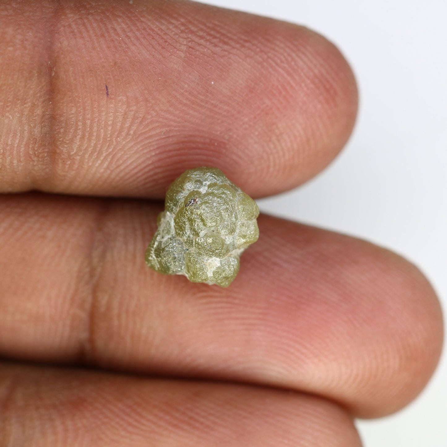4.51 CT green raw rough diamond natural uncut diamond loose diamonds for her antique wedding ring gifts for mom salt and pepper