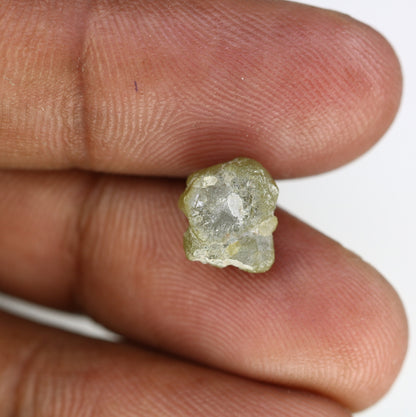 4.51 CT green raw rough diamond natural uncut diamond loose diamonds for her antique wedding ring gifts for mom salt and pepper