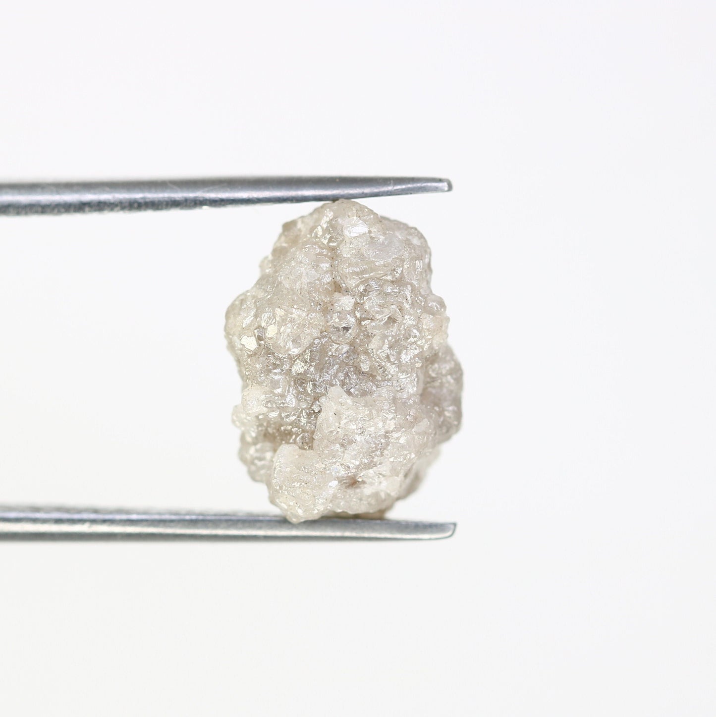 4.79 CT white raw rough diamond natural uncut diamond loose diamonds for her antique wedding ring gifts for mom salt and pepper