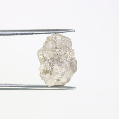 4.79 CT white raw rough diamond natural uncut diamond loose diamonds for her antique wedding ring gifts for mom salt and pepper