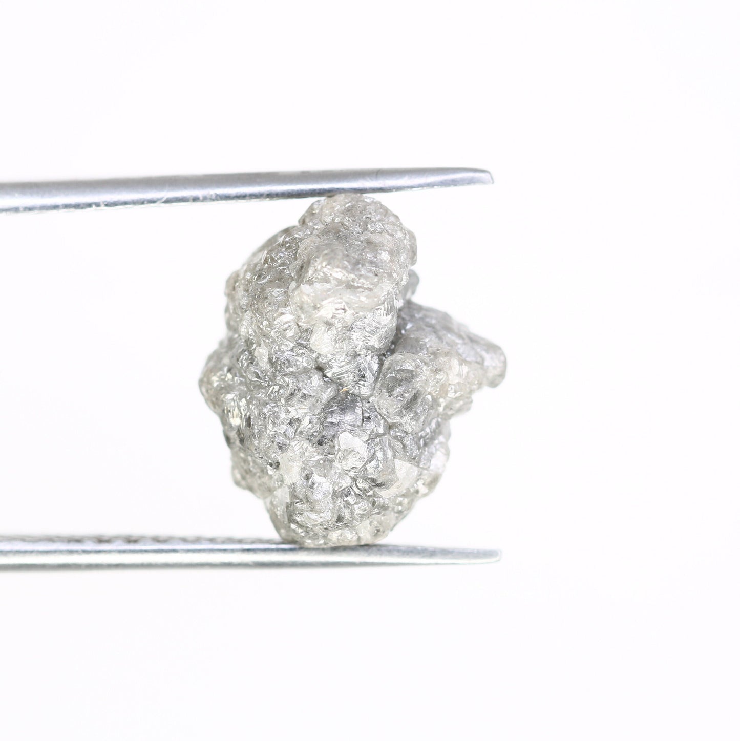 8.43 CT grey raw rough diamond natural uncut diamond loose diamonds for her antique wedding ring gifts for mom salt and pepper
