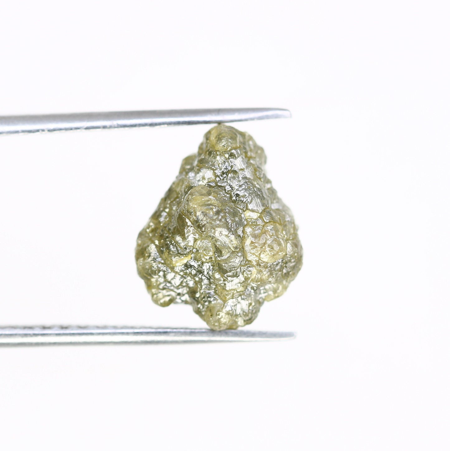 5.78 CT green raw rough diamond natural uncut diamond loose diamonds for her antique wedding ring gifts for mom salt and pepper