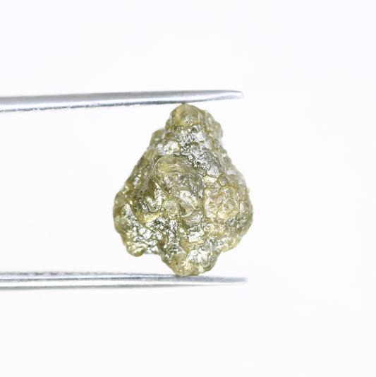 5.78 CT green raw rough diamond natural uncut diamond loose diamonds for her antique wedding ring gifts for mom salt and pepper