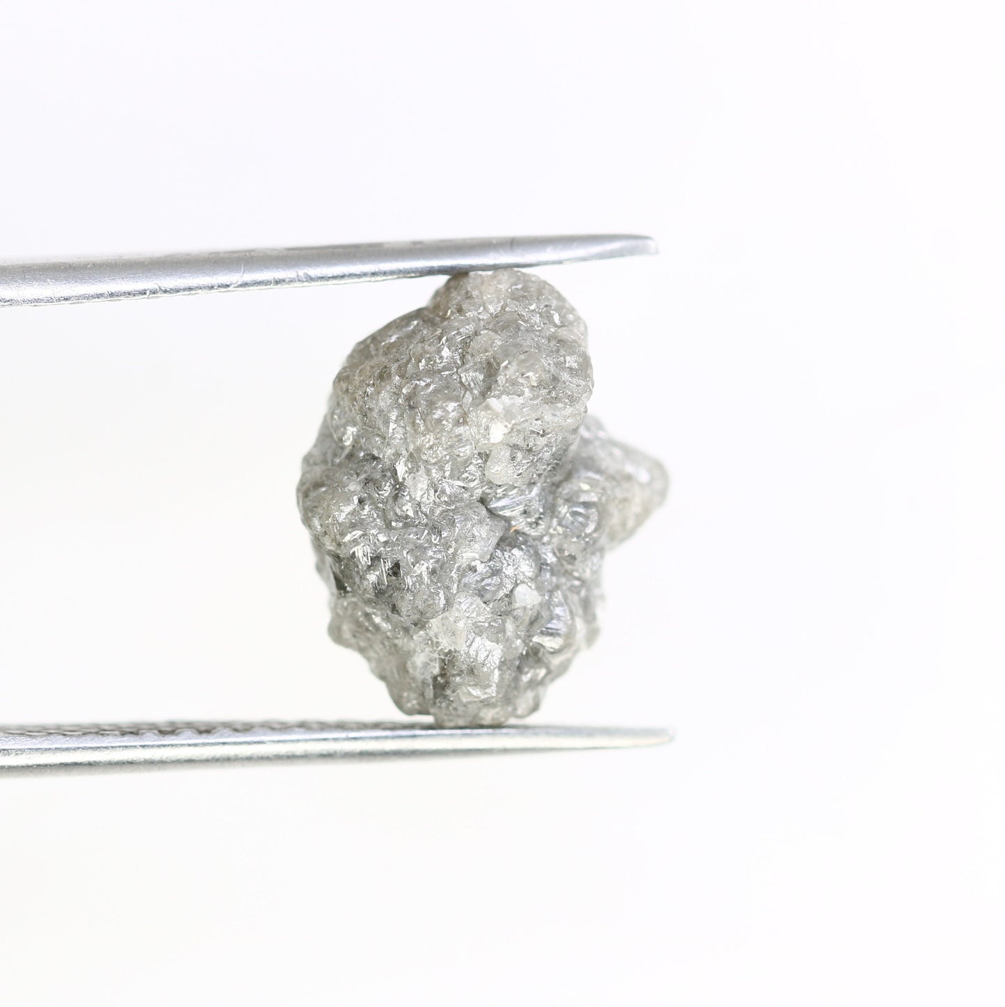 8.43 CT grey raw rough diamond natural uncut diamond loose diamonds for her antique wedding ring gifts for mom salt and pepper