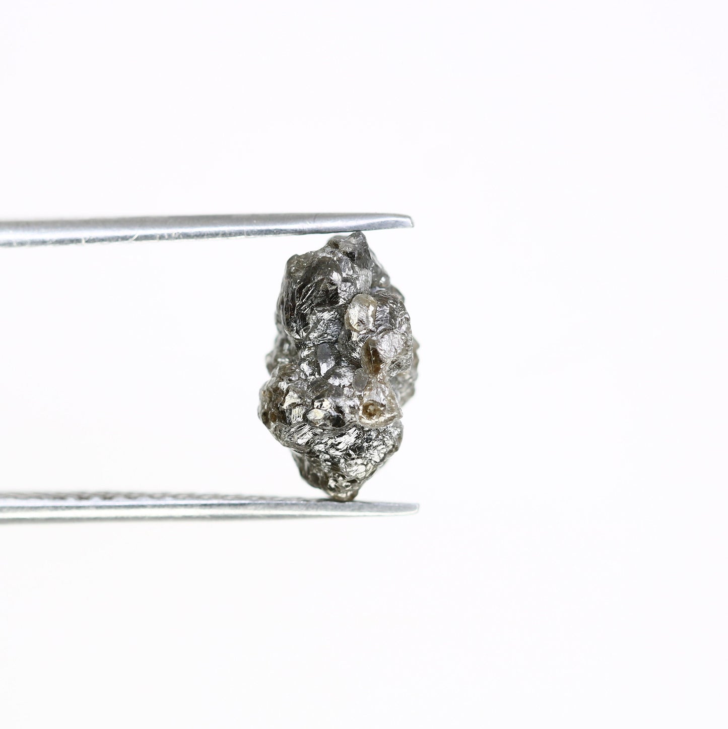 4.75 CT grey raw rough diamond natural uncut diamond loose diamonds for her antique wedding ring gifts for mom salt and pepper