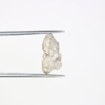 4.79 CT white raw rough diamond natural uncut diamond loose diamonds for her antique wedding ring gifts for mom salt and pepper