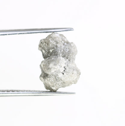 8.43 CT grey raw rough diamond natural uncut diamond loose diamonds for her antique wedding ring gifts for mom salt and pepper