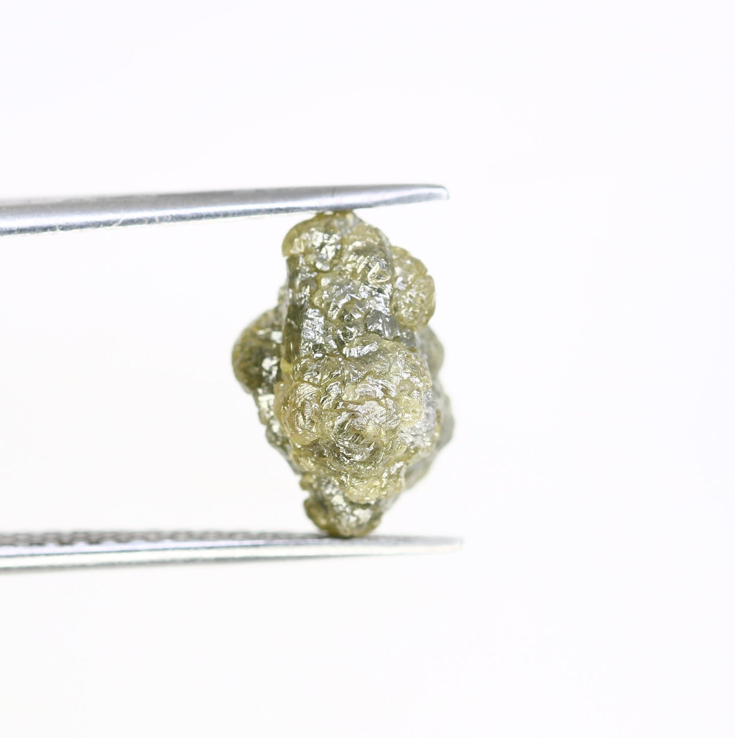 5.78 CT green raw rough diamond natural uncut diamond loose diamonds for her antique wedding ring gifts for mom salt and pepper