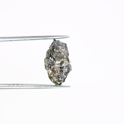 4.75 CT grey raw rough diamond natural uncut diamond loose diamonds for her antique wedding ring gifts for mom salt and pepper