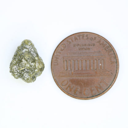 5.78 CT green raw rough diamond natural uncut diamond loose diamonds for her antique wedding ring gifts for mom salt and pepper