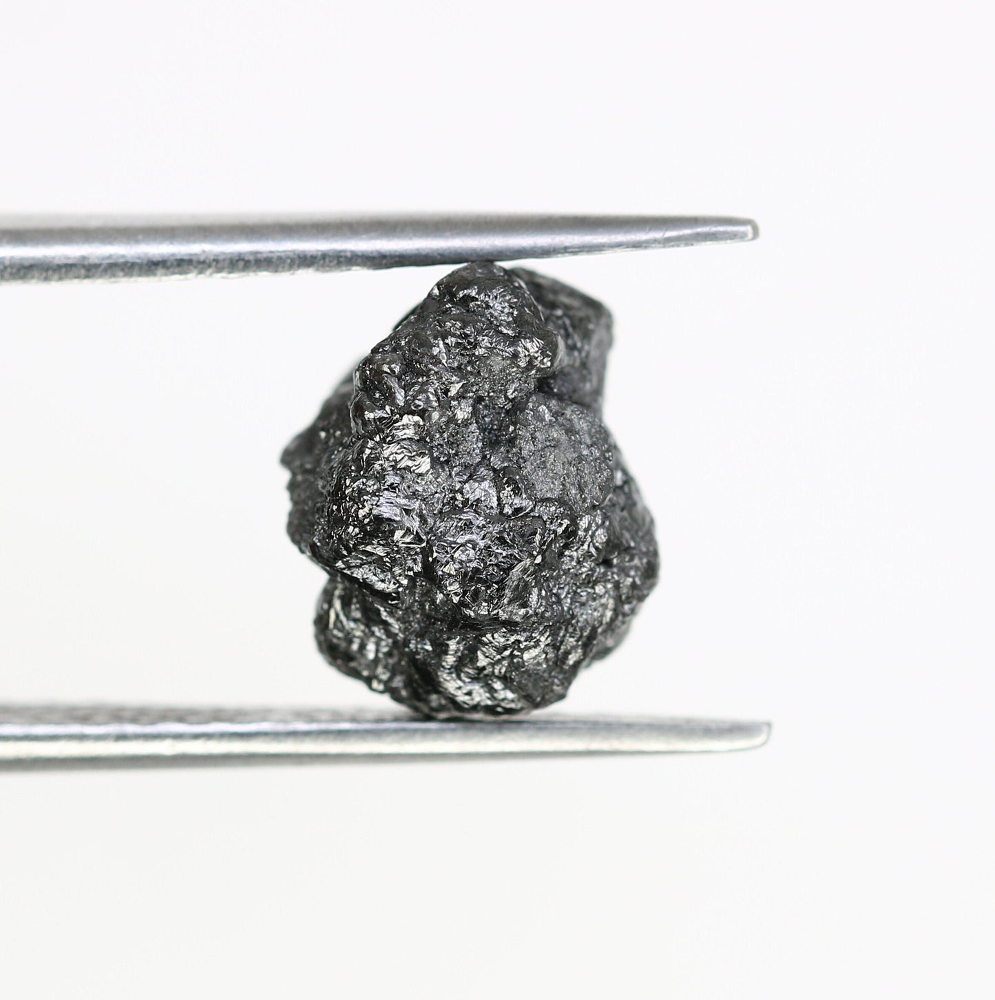 4.51 CT black raw rough diamond natural uncut diamond loose diamonds for her antique wedding ring gifts for mom salt and pepper