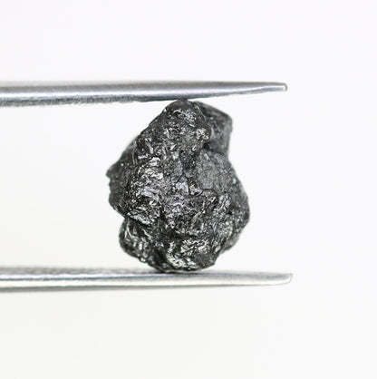 4.51 CT black raw rough diamond natural uncut diamond loose diamonds for her antique wedding ring gifts for mom salt and pepper