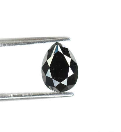 1.15 CT Fancy Pear Shape Black Diamond for Wedding Jewelry | Elegant Fancy Pear Diamond | Perfect Wedding or Anniversary Gift Gold