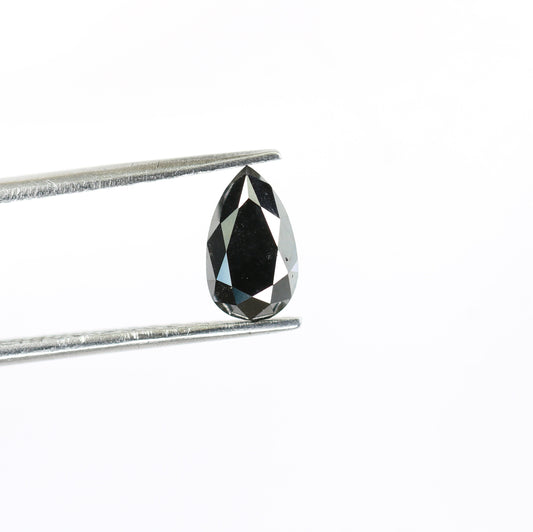 1.18 CT Pear Shape Black Diamond for Wedding Jewelry | Stunning Engagement Ring | Perfect Gift for Wife | Ideal for Gold Ring Designs