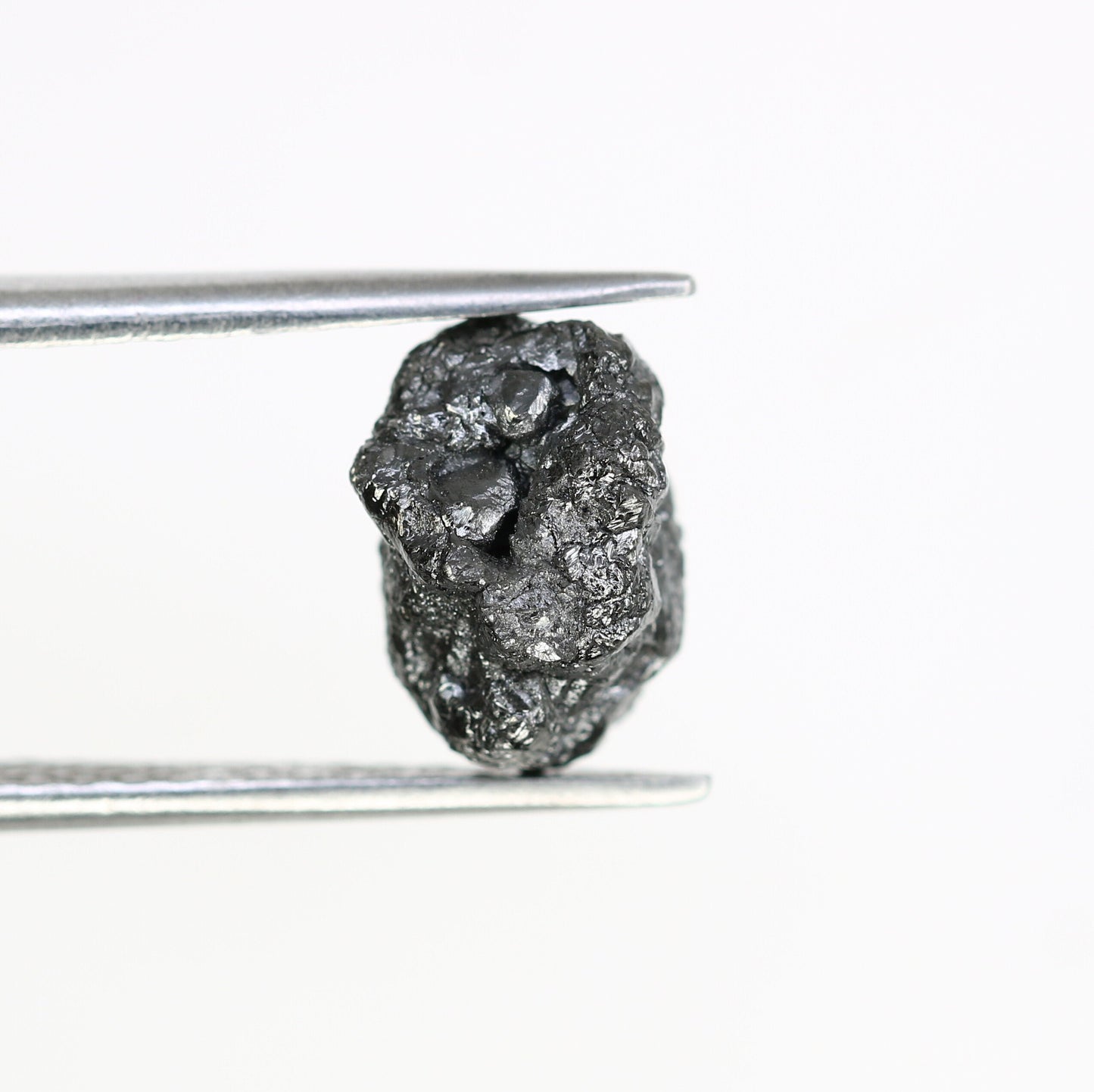 4.51 CT black raw rough diamond natural uncut diamond loose diamonds for her antique wedding ring gifts for mom salt and pepper