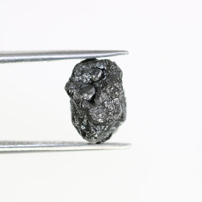 4.51 CT black raw rough diamond natural uncut diamond loose diamonds for her antique wedding ring gifts for mom salt and pepper
