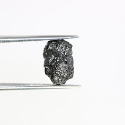 4.51 CT black raw rough diamond natural uncut diamond loose diamonds for her antique wedding ring gifts for mom salt and pepper
