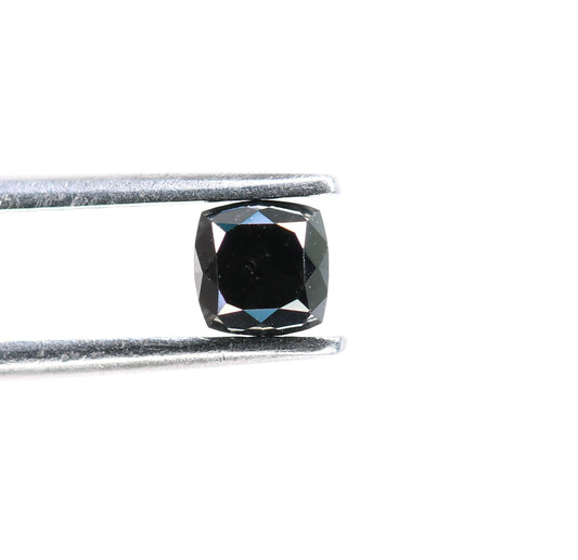 0.36 CT Cushion Shape Fancy Black Diamond for Engagement Jewelry, Pendant, Gold Ring Gemstone