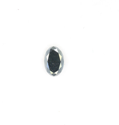 Sophisticated 0.42 CT Fancy Oval Black Diamond Engagement Ring, Ultimate Gift for Him or Her, Gold Ring Gemstone