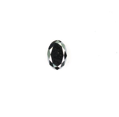 Sophisticated 0.42 CT Fancy Oval Black Diamond Engagement Ring, Ultimate Gift for Him or Her, Gold Ring Gemstone