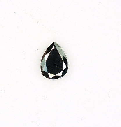 0.32 CT Pear Shape Rustic Black Diamond for Anniversary Gift | Perfect Gift for Her | Unique Black Pear Diamond for Gold Ring Designs